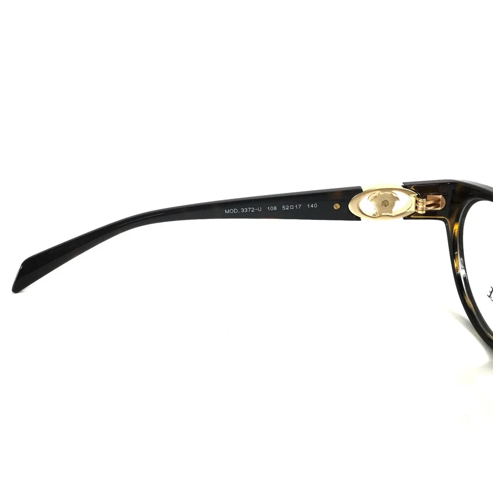 Versace Eyeglasses Frames MOD.3372-U 108 Tortoise Cat Eye Full Rim 52-17-140